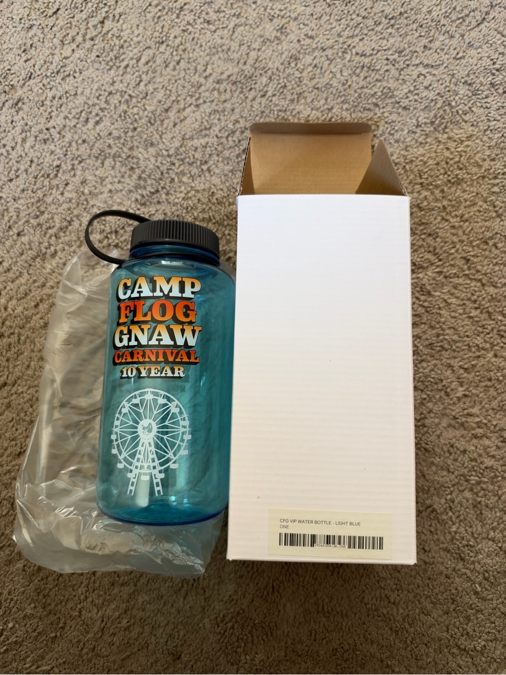 Camp Flog Gnaw Carnival 10 Year Water Bottle